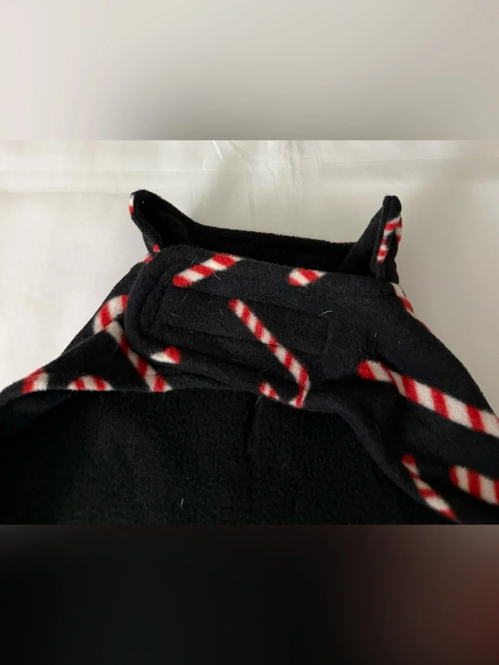 #followme Christmas Candy Cane Print Dog Sweater